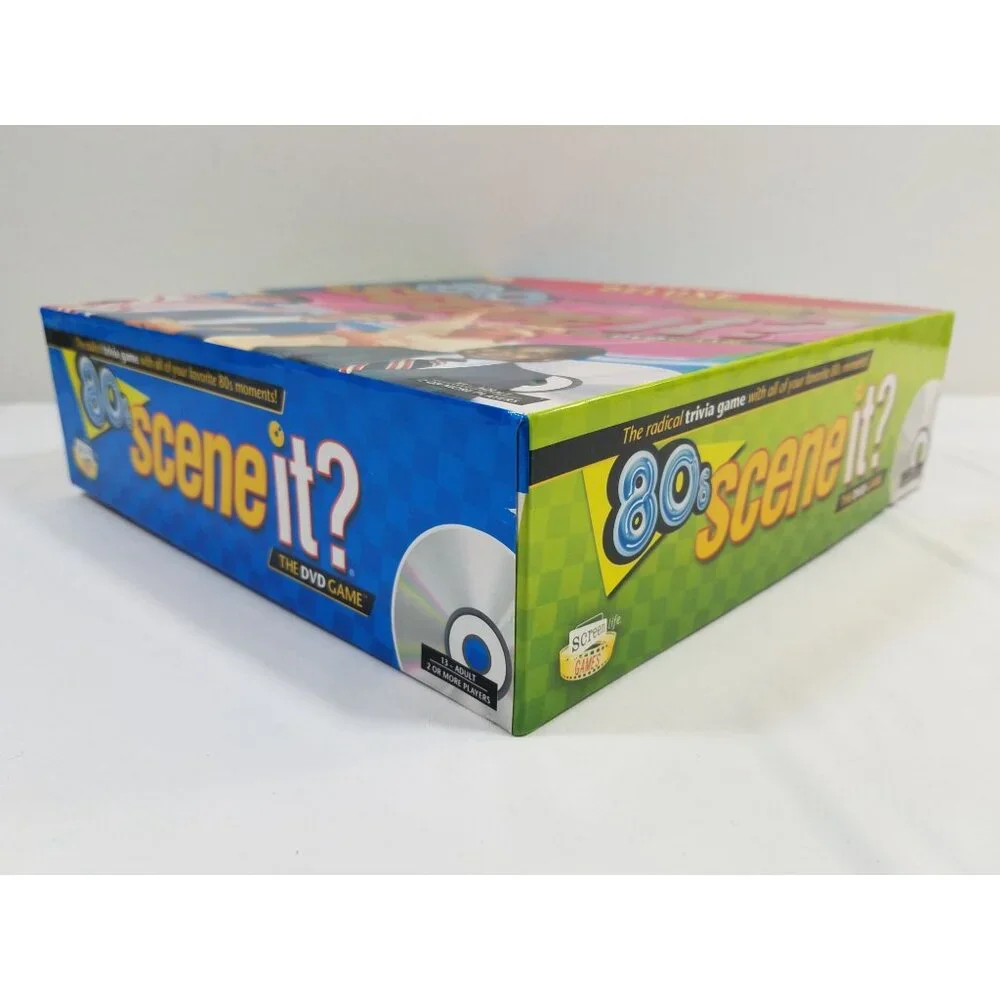 Scene It '80s Deluxe Edition DVD Trivia Game 2009 Complete Board Game